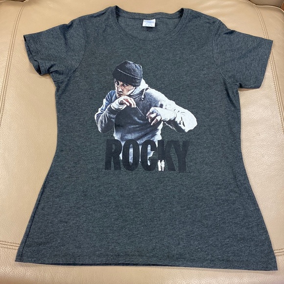 Port and Company Tops - Rocky T Shirt -M